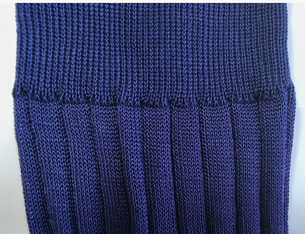 200N Mercerized Cotton Rib Dress Socks