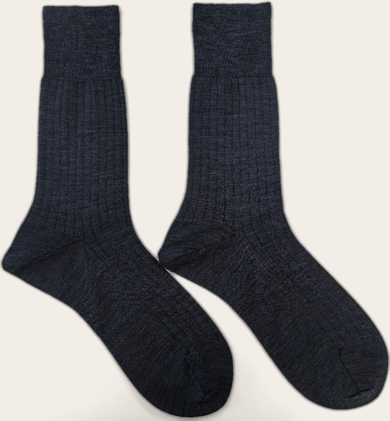 240N Pima Cotton Rib Dress Socks