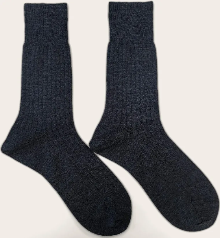 240N Pima Cotton Rib Dress Socks