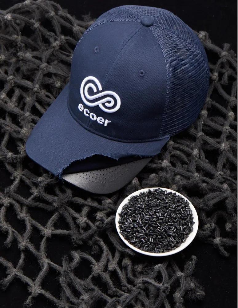 Gots Recycled Fishing Net Brim Cap